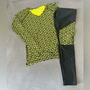 Under Armour HeatGear Set – Women’s Size S - Yellow & Black